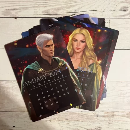 The World Of Sarah J Maas Foiled Desk Calendar, 2024, Fairyloot Exclusive, Seald