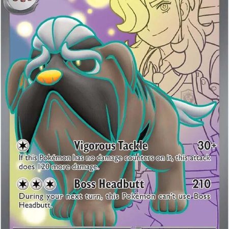 Arven's Mabosstiff Ex 218/182 Ultra Rare Full Art Destined Rivals