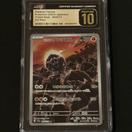 Paldean Tauros - CGC Pristine 10 Pokemon card