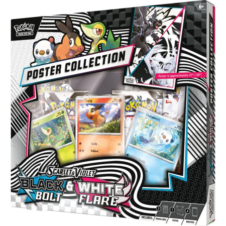 [Preorder] Pokemon Black Bolt & White Flare Poster Collection