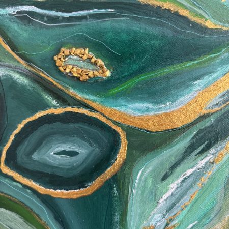 Acrylic Painting: Malachite Dreamscape