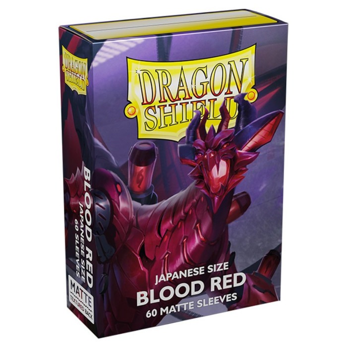 Dragon Shield Sleeves: Japanese - Matte Blood Red (60)