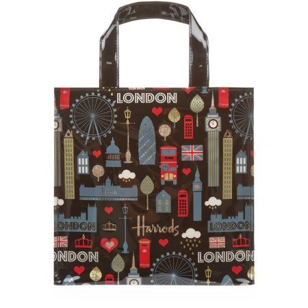 Harrods Glitter London Shopper Bag ( Small )