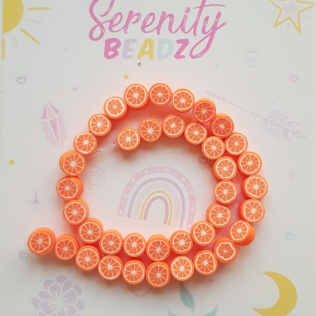 Orange beads