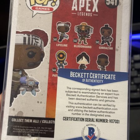 Autographed Lifeline from Apex Legends Funko Pop