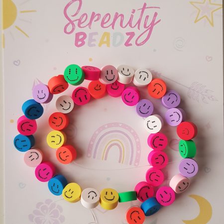 Smiley face beads