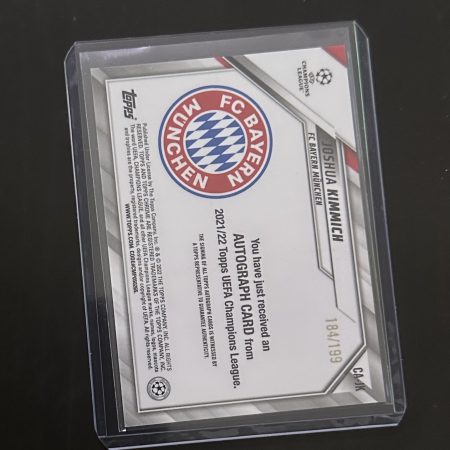 2021-22 Topps Chrome UEFA Joshua Kimmich Neon Green autograph /199