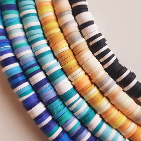 Multicolour polymer beads