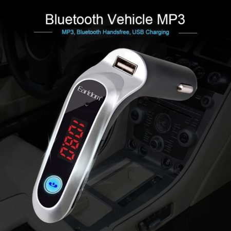 Earldom ET-C7 2.4A Bluetooth Mp3 Car Charger - (Black)