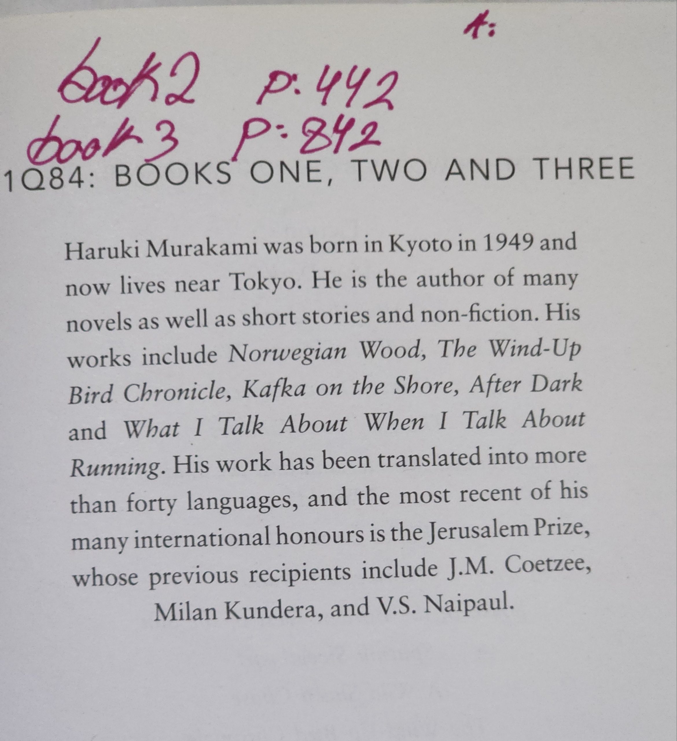 1Q84 The complete Trilogy by HARUKI MURAKAMI