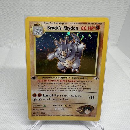 Brock's Rhydon [1st Edition] #2 Pokemon Gym Heroes