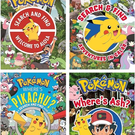 Pokémon Search and Find 4 Books Collection Set