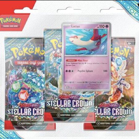 Pokémon Stellar Crown 3 Pack Blister (Latias promo)