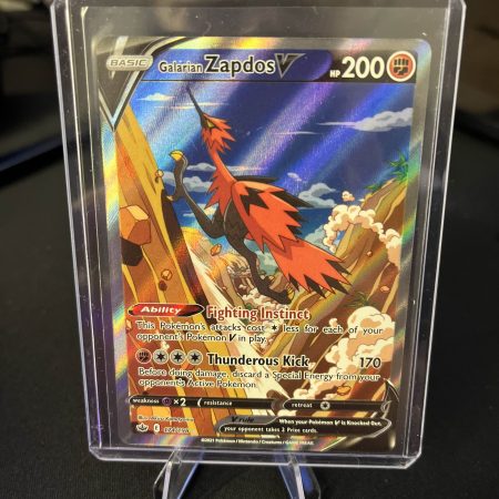 Galarian Zapdos V 174/198 Chilling Reign Alt Art Pokemon Card