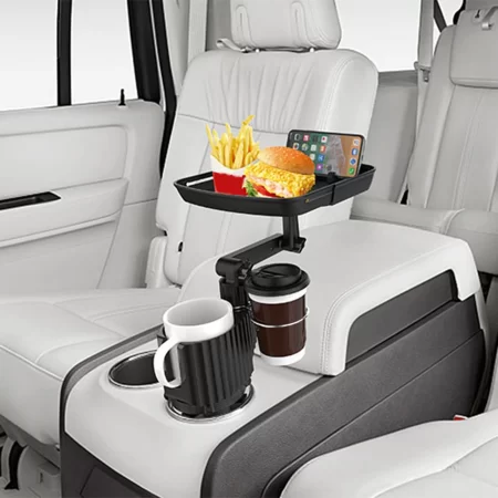 Car Cup Holder With Food Tray