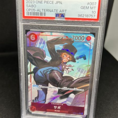 2023 ONE PIECE JAPANESE SABO ALTERNATE ART OP05-007 PSA 10