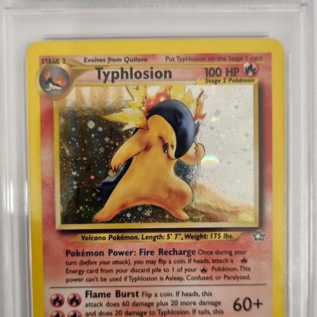 Typhlosion #17 Holo Neo Genesis - PSA 8 + 10 Random Vintage Common/Uncommon Cards