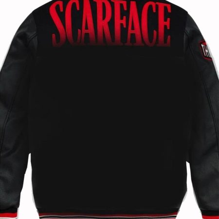 The World is Yours Black Bomber Scarface Varsity Jacket