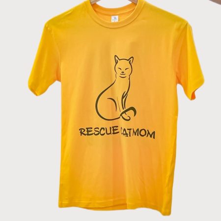 Rescue cat mom tshirt