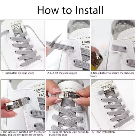 Press Lock Shoe Laces