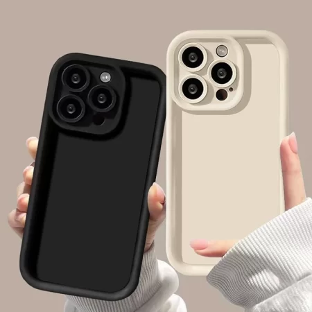 Luxury Shockproof Silicone Phone Case for iPhone 11-15 Pro Max & Plus