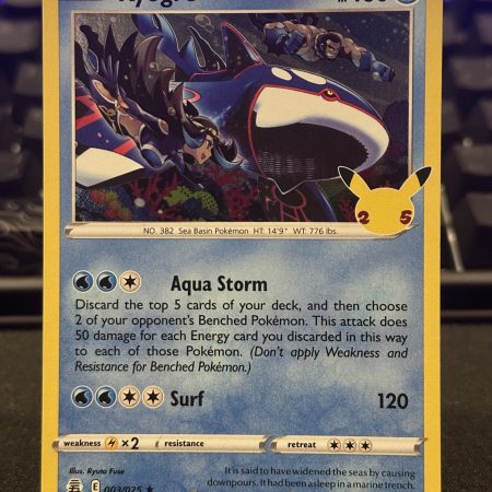 Kyogre Holo Rare #3