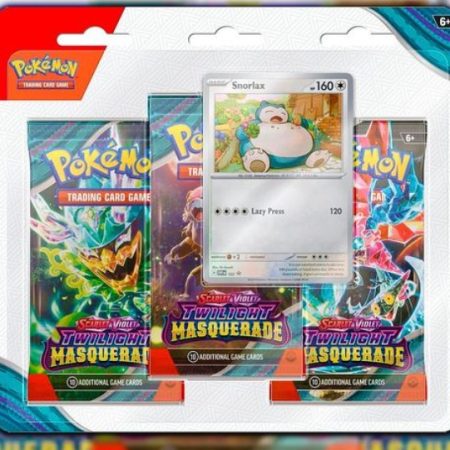 Twilight Masquerade 3x Booster Pack Blister Snorlax Promo