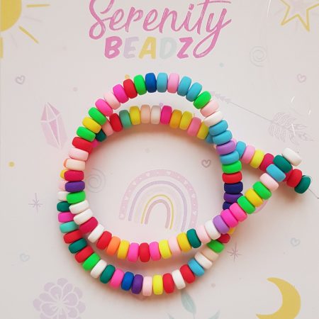Rondelle colourful beads