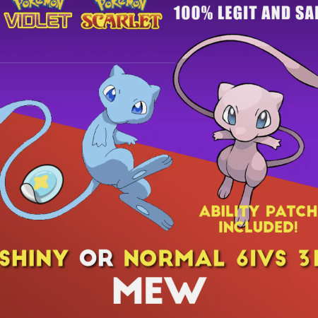 100iv Shiny Mew on scarlet and violet trade