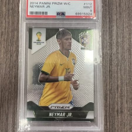 PSA 9 Neymar JR 2014 Panini Prizm Base Soccer World Cup Mint