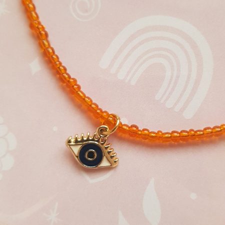 Evil eye dainty necklace