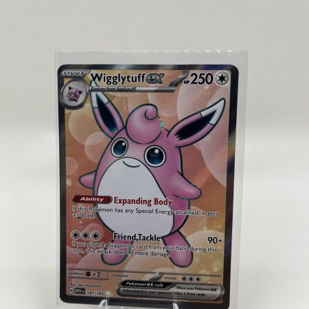 Pokémon Scarlet & Violet 151 Wigglytuff ex 187/165 Full Art Holo Rare