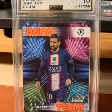 2022 topps lionel messi graded 10 case hit