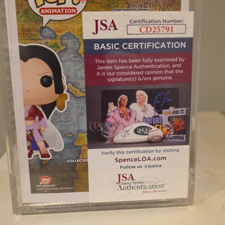 Boa Hancock funko pop signed by JVA