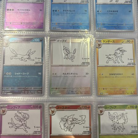 Eeveelutions Yu Nagaba Card Complete Set of 9