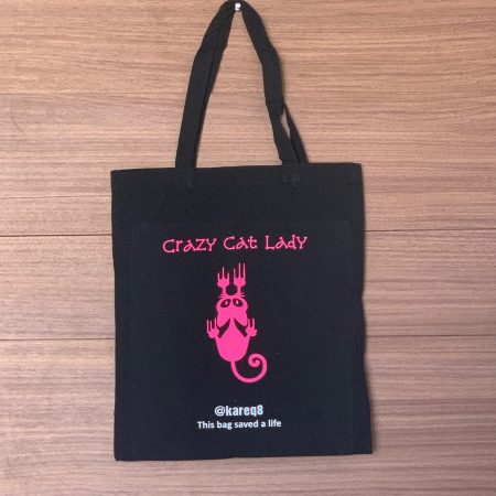 Crazy cat lady tote bag