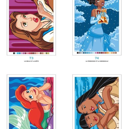 Coloriages mystères Disney - Princesses