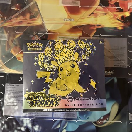 Surging Sparks Pokemon center ETB + Case procter