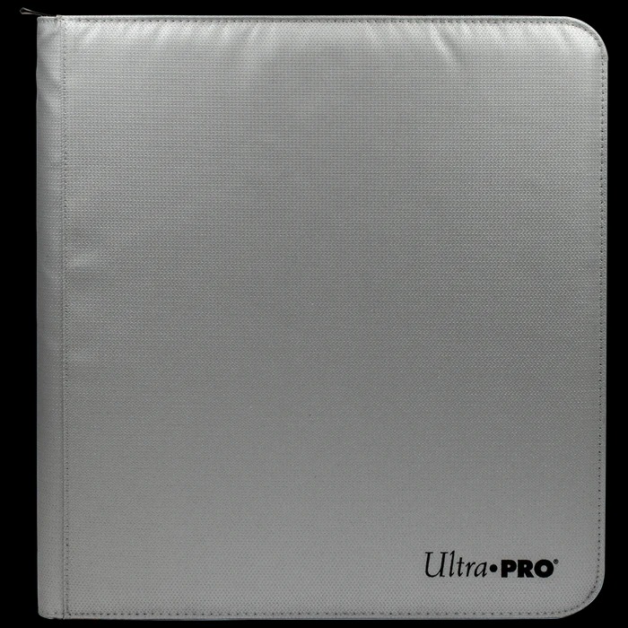 Ultra PRO 9-Pocket Zippered PRO-Binder: Silver Made With Fire