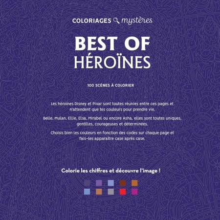 Coloriages mystères Disney - Best of Héroïnes