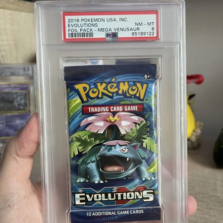 Pokemon Foil Pack XY Evolutions Mega Venusaur PSA GRADED Near Mint 8