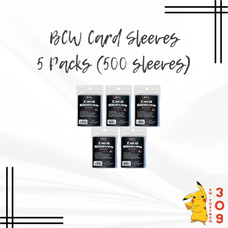 BCW Card Sleeves 5 packs (500 sleeves)