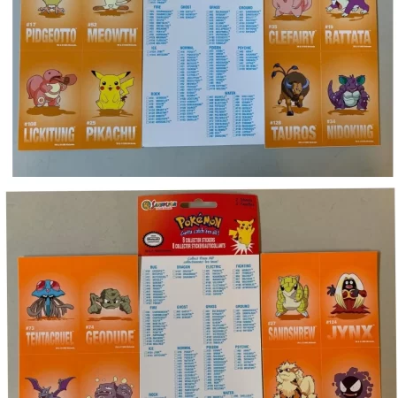 1999 Pokemon Sandylion Sticker Sheets