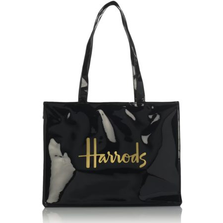 Harrods Logo Tote Bag ( Black )