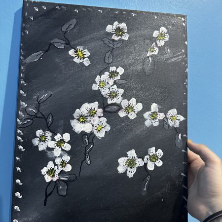 Flower acrylic painting HandMade