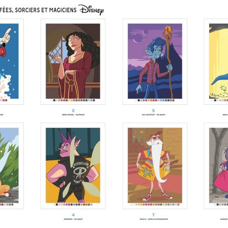 Coloriages mystères Disney - Fées, sorciers et magiciens