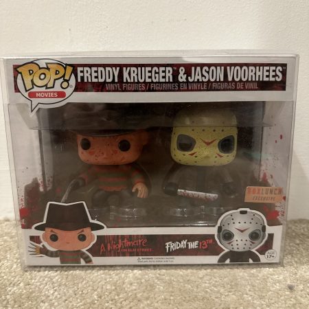 Funko Pop Freddy Krueger Jason Voorhees 2 Pack Box Lunch Exclusive Horror Movies