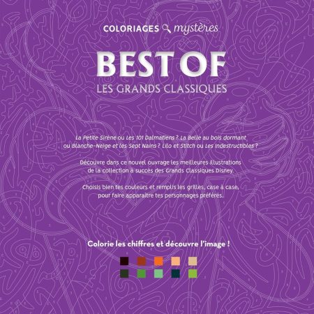 Coloriages mystères Disney - Best of Grands classiques