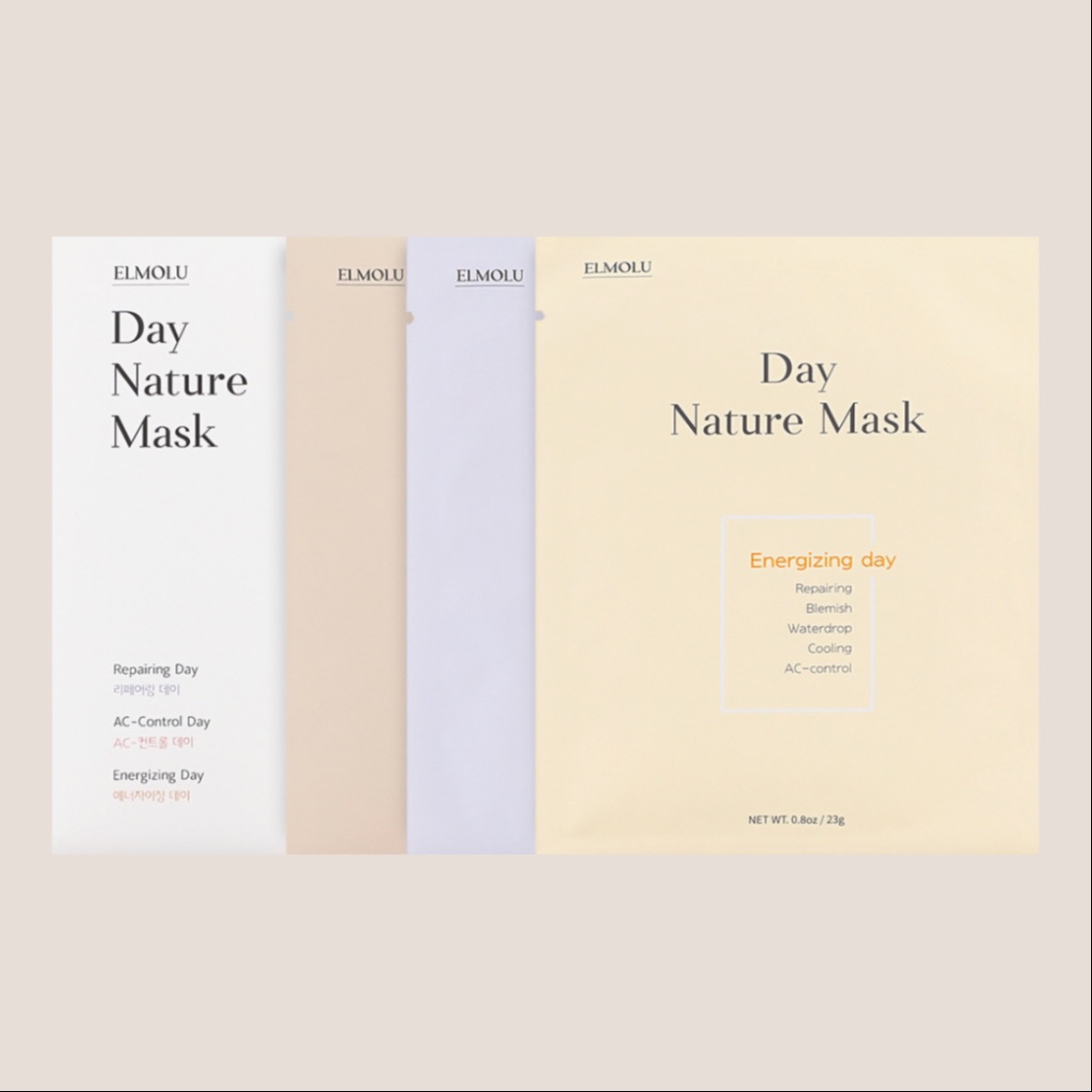 Elmolu - Day Nature Mask Set - 3×7 pcs
