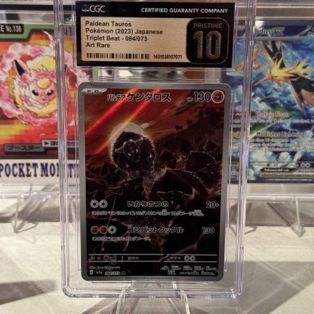 Paldean Tauros - CGC Pristine 10 Pokemon card